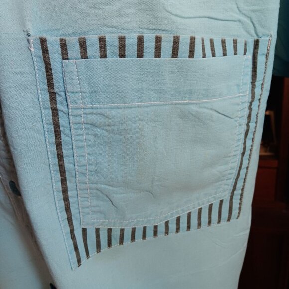 Vintage 1980's Surf Pullover Shirt Mens Large Blue DCL Logo Graphic - Picture 3 of 8